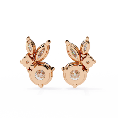 Round Lab-Grown Earring