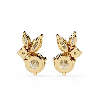 Round Lab-Grown Earring