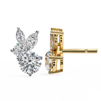 Round Lab-Grown Earring