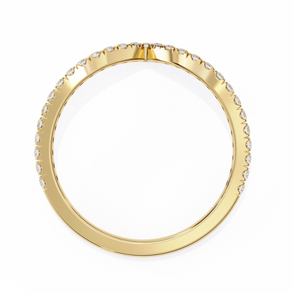 V-Accent Lab-Grown Ring