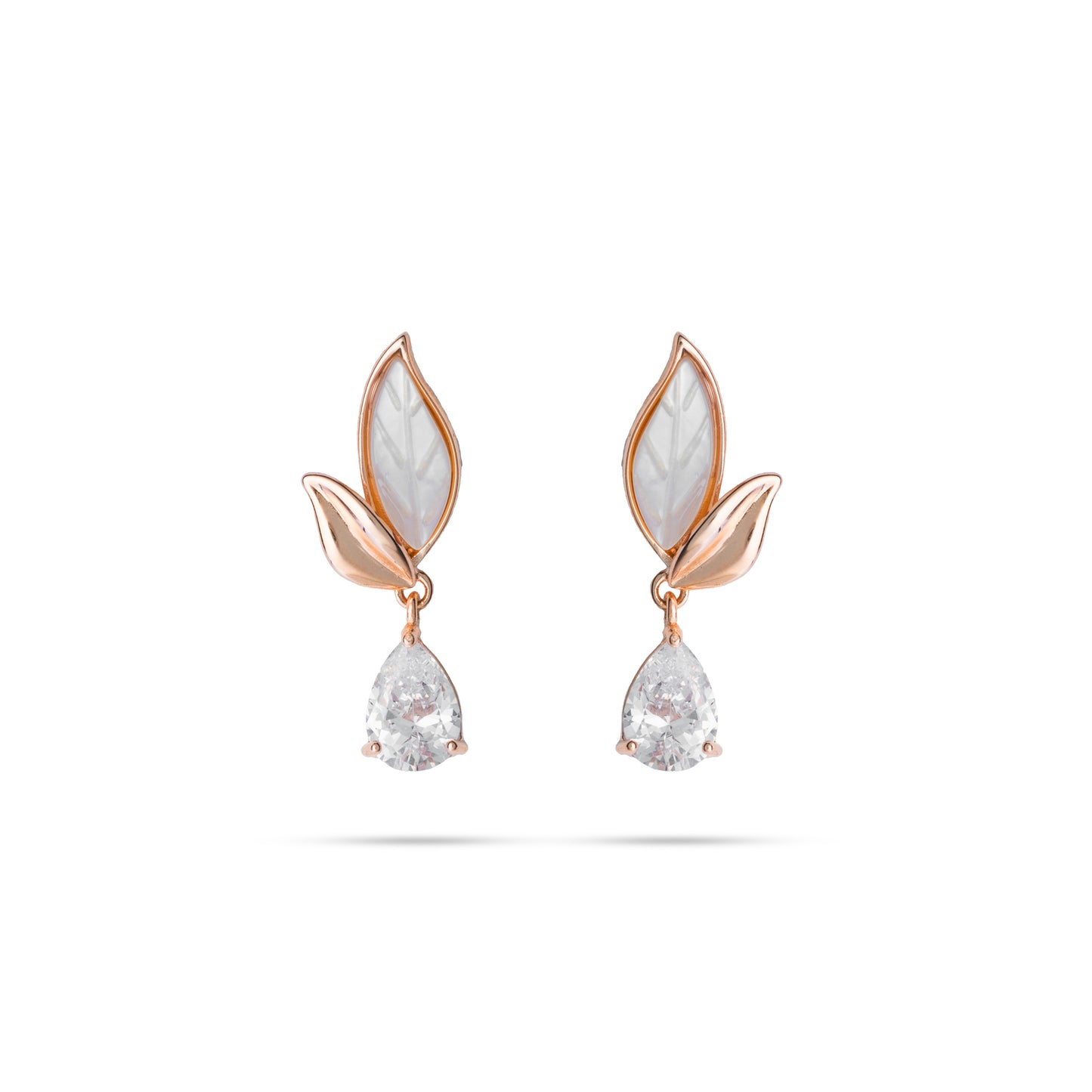 Dewdrop Rose Gold Earrings