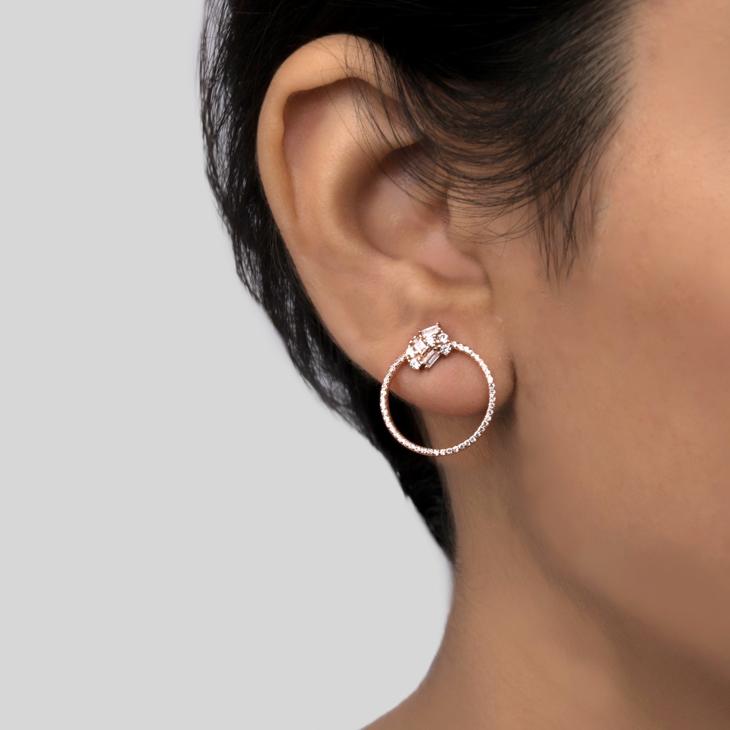 Aria Rose Gold Earrings