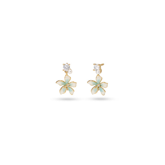 Pearl Petal Earrings