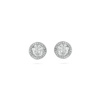 Solitaire Halo Earrings