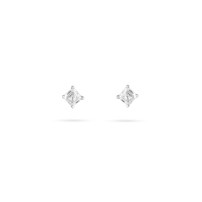 Dazzling Diamond Hex Silver earings