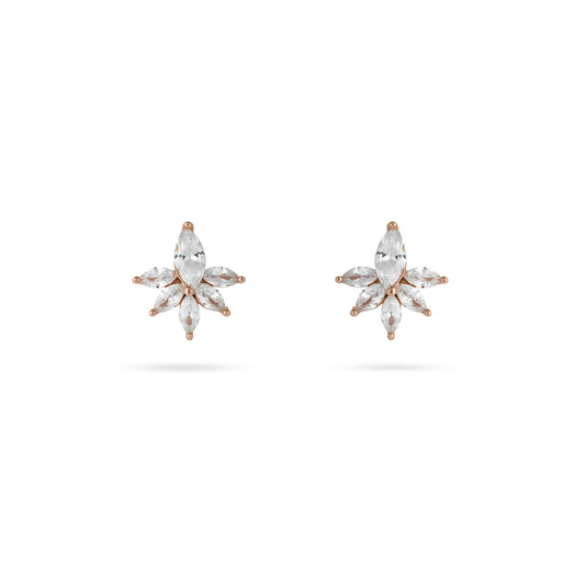 Twinkling Blossoms Rose Gold Earings