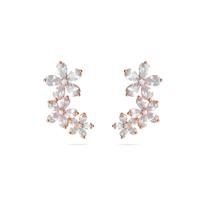 Rose Gold Sparkle Earrings