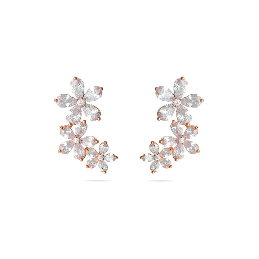 Rose Gold Sparkle Earrings