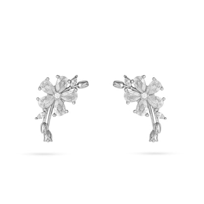 Twinkling Lily Silver Earings