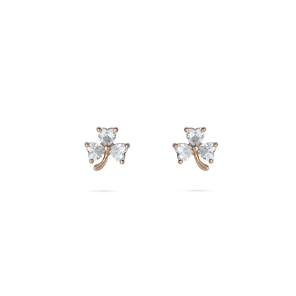 Charm Rose Gold Studs