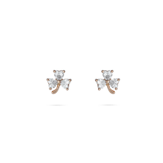 Charm Rose Gold Studs