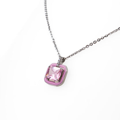 Pink Emerald Necklace