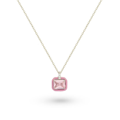 Pink Emerald Necklace