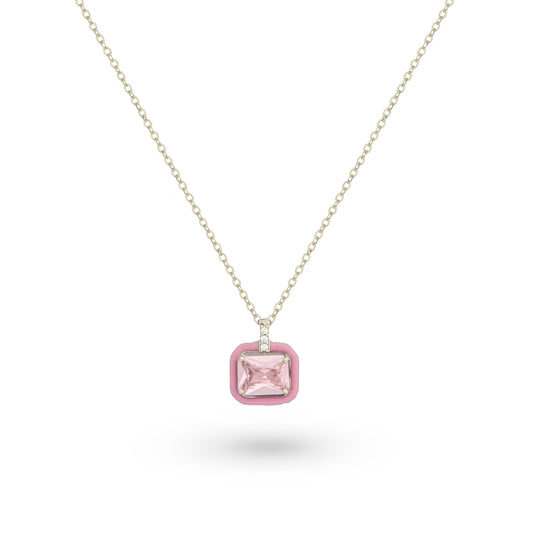 Pink Emerald Necklace