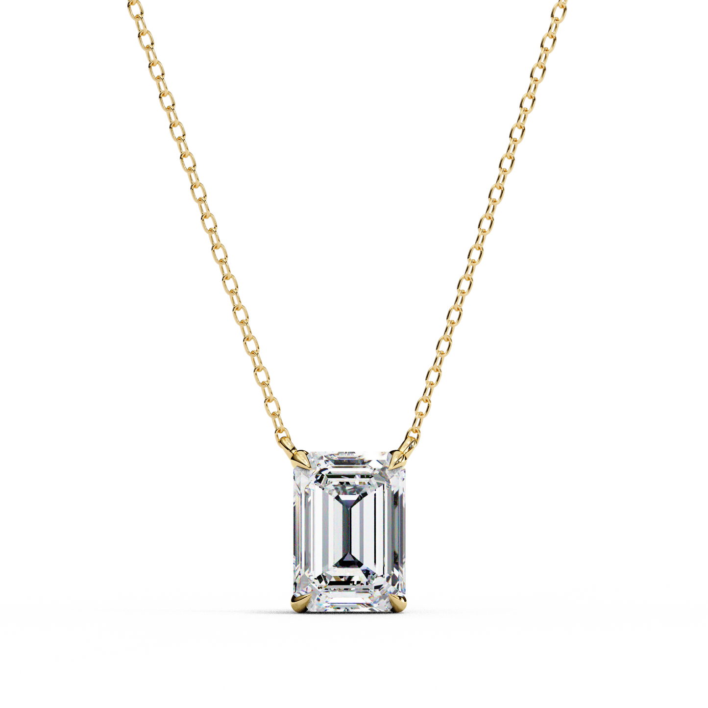 Lab Grown Solitaire Pendants