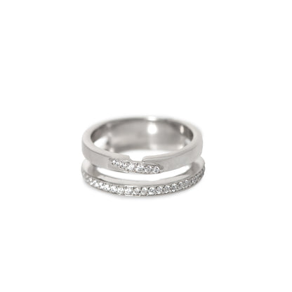Lustrous Twin Band Ring