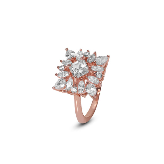 Rose Gold Halo Ring