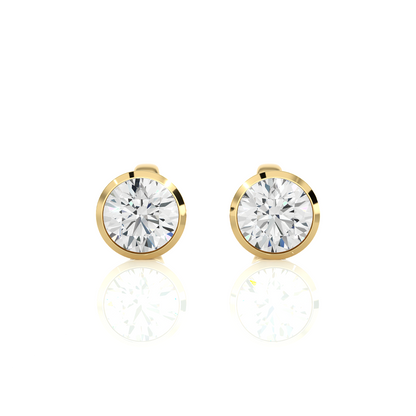 Round Lab-Grown Earring
