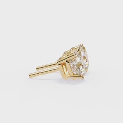 Emily Heart Lab - Grown Diamond Earrings.
