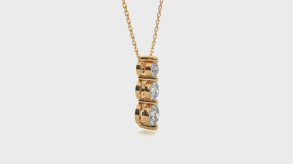 Trio Lab Grown Pendants