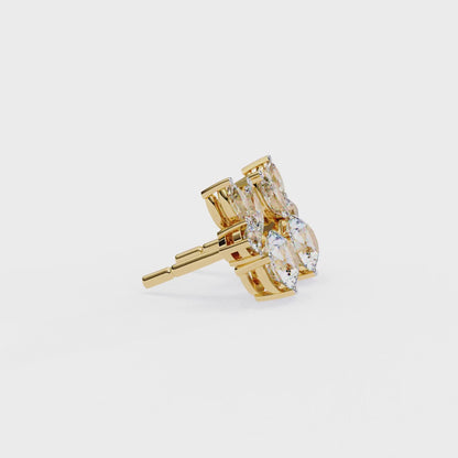 Round Lab-Grown Earring