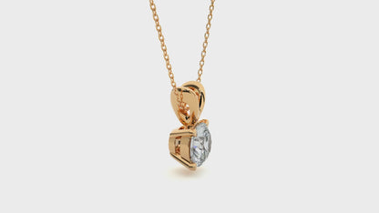 Round Cut Lab Grown Pendants