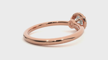 Round Sparkling Lab-Grown Ring